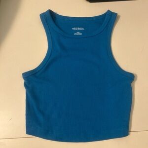 cropped fitted tank top